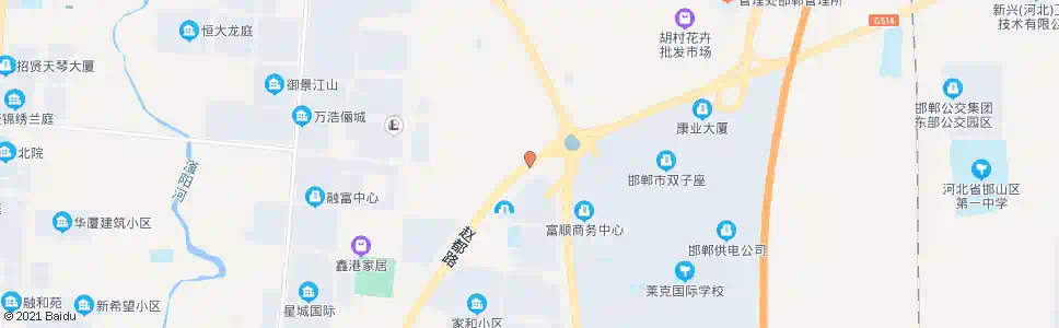 邯郸耒马台村北_公交站地图_邯郸公交_妙搜公交查询2025