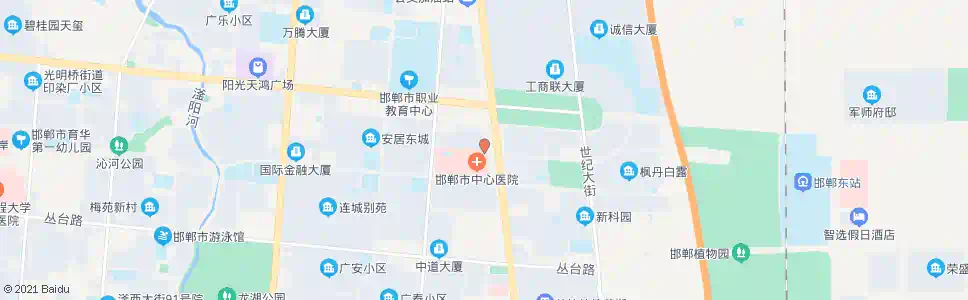 邯郸中心医院东门_公交站地图_邯郸公交_妙搜公交查询2025