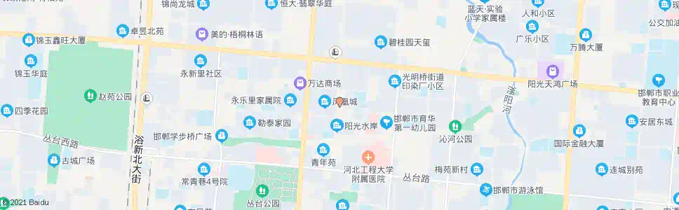 邯郸汉光宾馆_公交站地图_邯郸公交_妙搜公交查询2025