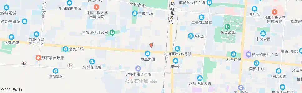 邯郸铁西大街人民路口_公交站地图_邯郸公交_妙搜公交查询2025