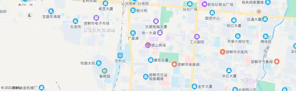 邯郸邯山商场_公交站地图_邯郸公交_妙搜公交查询2025