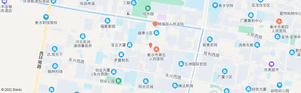衡水南外环路口(市五院)_公交站地图_衡水公交_妙搜公交查询2025