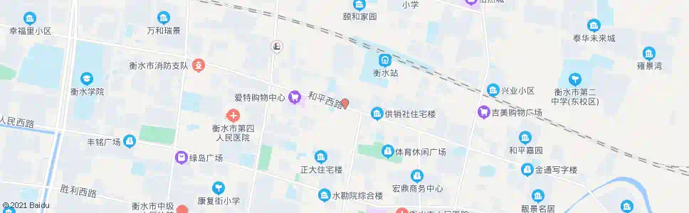 衡水和平路中心街口_公交站地图_衡水公交_妙搜公交查询2025