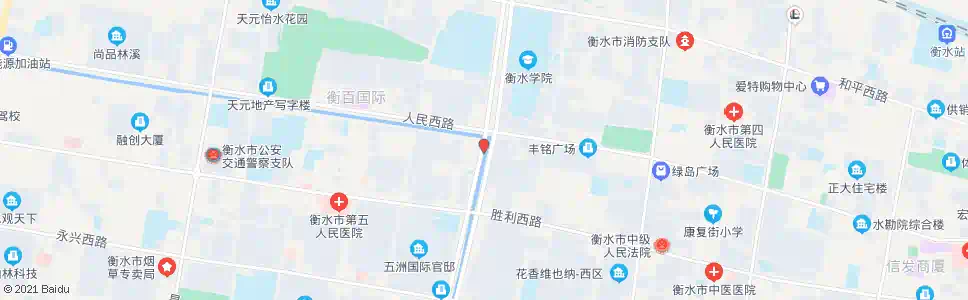 衡水前进街人民路口_公交站地图_衡水公交_妙搜公交查询2025