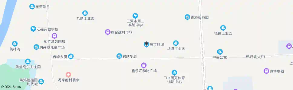 廊坊燕京航城南_公交站地图_廊坊公交_妙搜公交查询2025