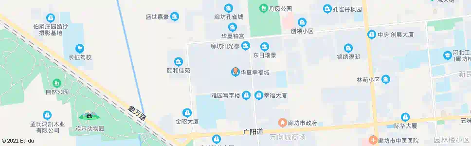 廊坊华夏幸福城_公交站地图_廊坊公交_妙搜公交查询2025