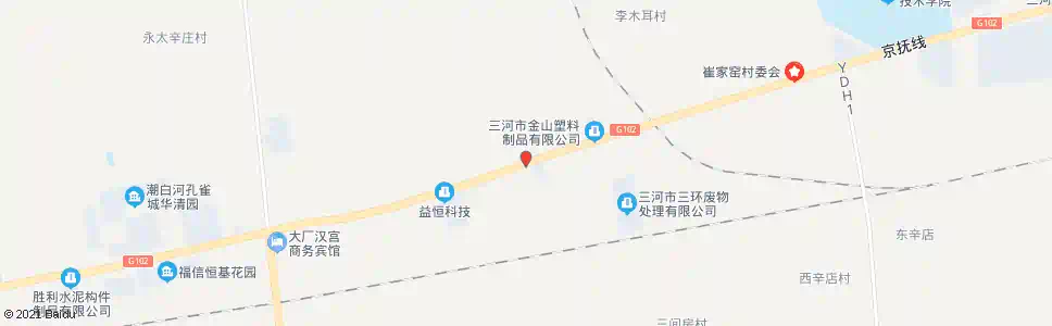 廊坊大定福_公交站地图_廊坊公交_妙搜公交查询2025