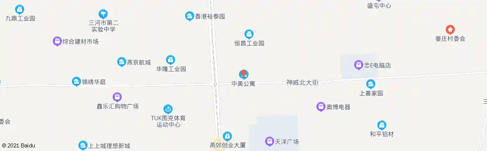廊坊中美公寓_公交站地图_廊坊公交_妙搜公交查询2025