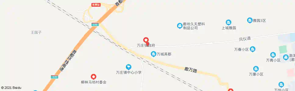廊坊万庄东口_公交站地图_廊坊公交_妙搜公交查询2025
