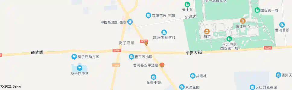 廊坊安平道口_公交站地图_廊坊公交_妙搜公交查询2025