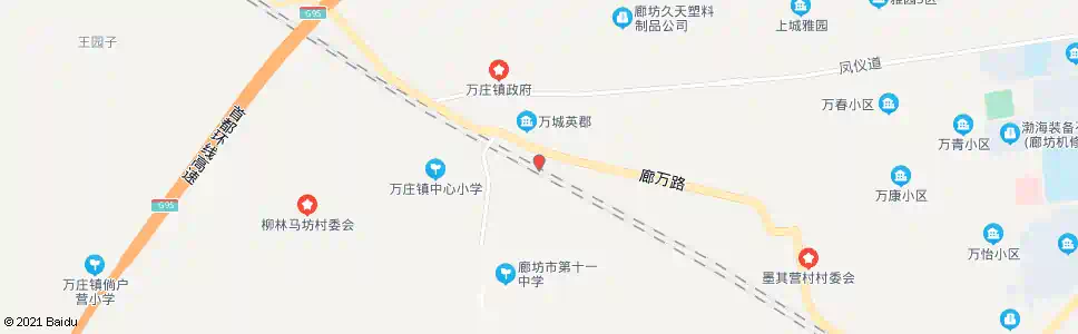 廊坊万庄西口_公交站地图_廊坊公交_妙搜公交查询2025