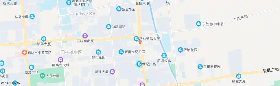 廊坊移动宿舍楼_公交站地图_廊坊公交_妙搜公交查询2025
