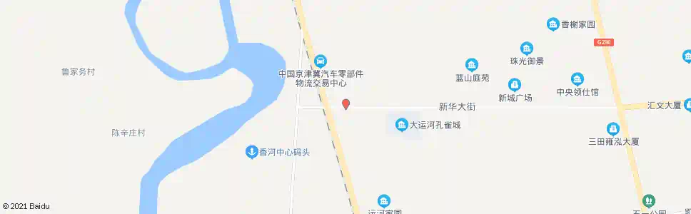 廊坊新华大街西口_公交站地图_廊坊公交_妙搜公交查询2025