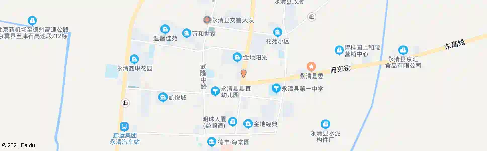 廊坊府东街_公交站地图_廊坊公交_妙搜公交查询2025