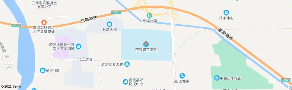 廊坊燕京理工学院_公交站地图_廊坊公交_妙搜公交查询2025