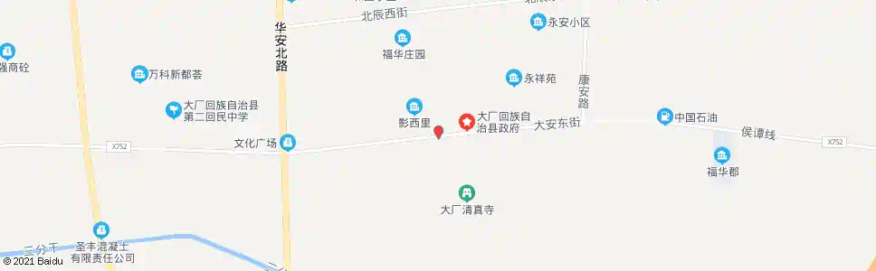 廊坊大厂西大街_公交站地图_廊坊公交_妙搜公交查询2025