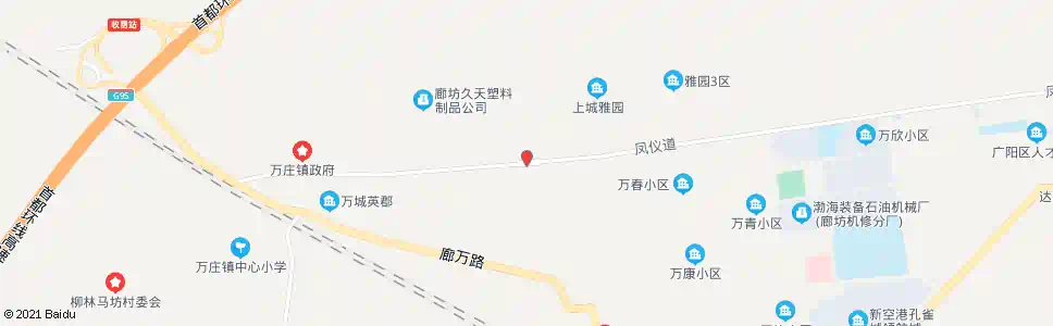 廊坊万庄小区路口_公交站地图_廊坊公交_妙搜公交查询2025