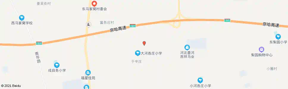 廊坊寺各庄村(田纳溪湖)_公交站地图_廊坊公交_妙搜公交查询2025