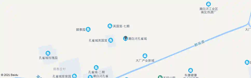 廊坊潮白河孔雀城小镇_公交站地图_廊坊公交_妙搜公交查询2025
