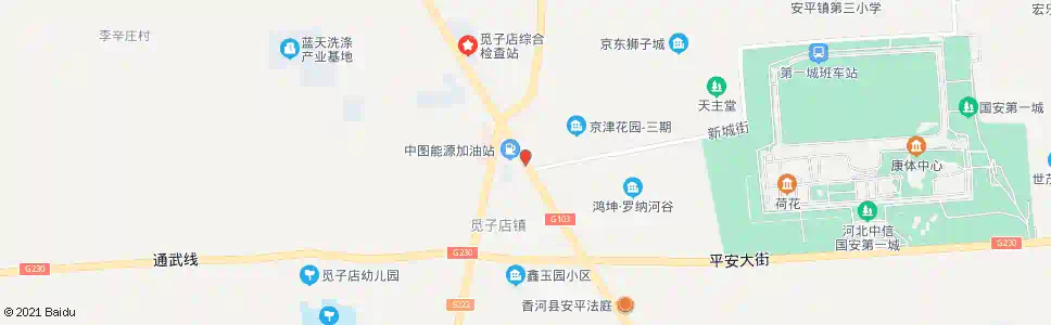 廊坊香河新城街西口_公交站地图_廊坊公交_妙搜公交查询2025
