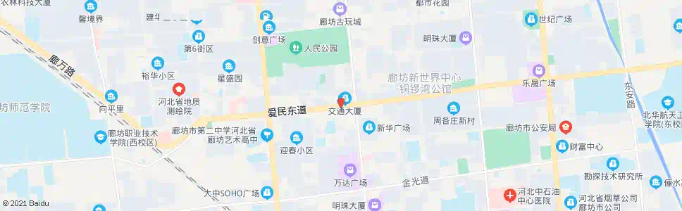 廊坊交通运输大厦_公交站地图_廊坊公交_妙搜公交查询2025