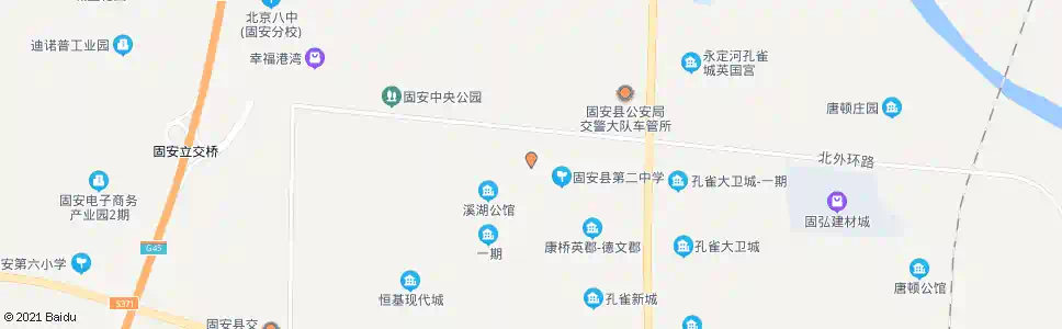 廊坊固安二中_公交站地图_廊坊公交_妙搜公交查询2025