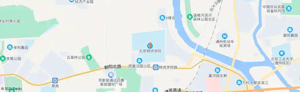 廊坊北京物资学院南站_公交站地图_廊坊公交_妙搜公交查询2025