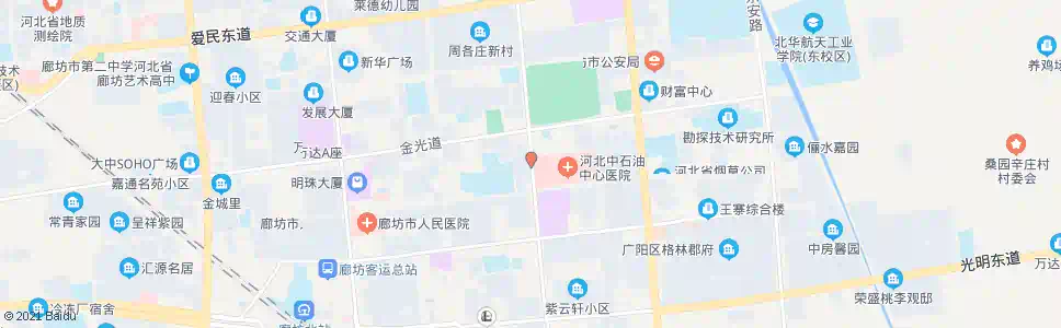 廊坊管道局医院南门_公交站地图_廊坊公交_妙搜公交查询2025
