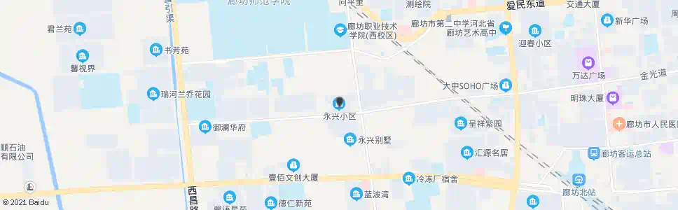 廊坊永兴小区_公交站地图_廊坊公交_妙搜公交查询2025