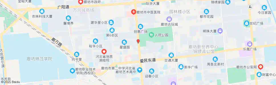廊坊公园西门_公交站地图_廊坊公交_妙搜公交查询2025