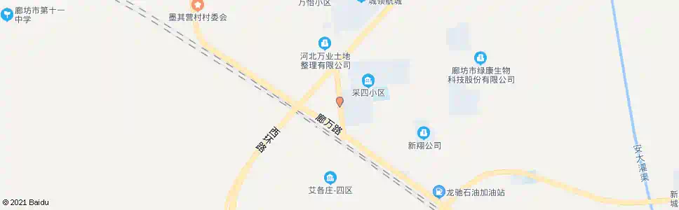 廊坊采四小区_公交站地图_廊坊公交_妙搜公交查询2025
