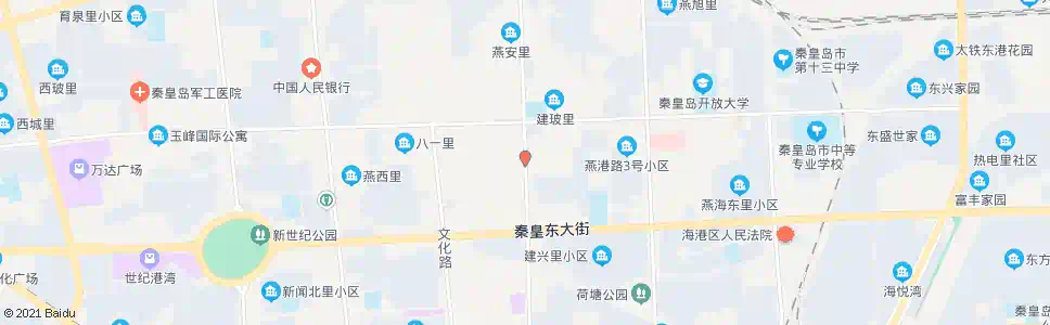 秦皇岛交建里(港城大街)_公交站地图_秦皇岛公交_妙搜公交查询2025