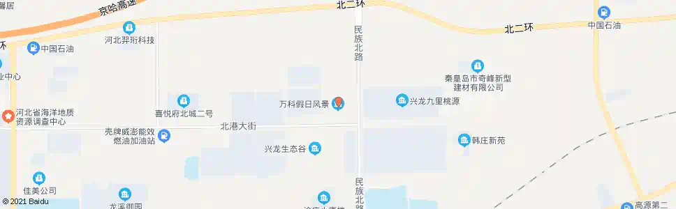 秦皇岛万科假日风景小区_公交站地图_秦皇岛公交_妙搜公交查询2025