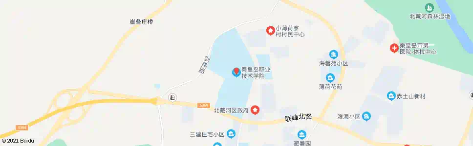 秦皇岛秦皇岛高等职业技术学院_公交站地图_秦皇岛公交_妙搜公交查询2025