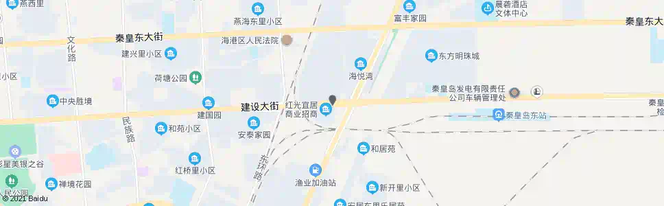 秦皇岛红光里(东站)_公交站地图_秦皇岛公交_妙搜公交查询2025