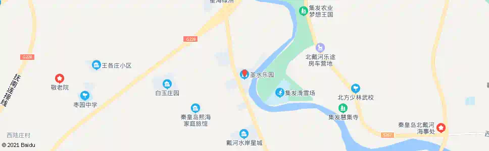秦皇岛圣水乐园_公交站地图_秦皇岛公交_妙搜公交查询2025