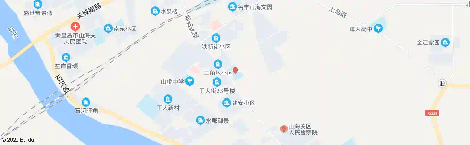 秦皇岛山海关二中(市职业技术学校)_公交站地图_秦皇岛公交_妙搜公交查询2025