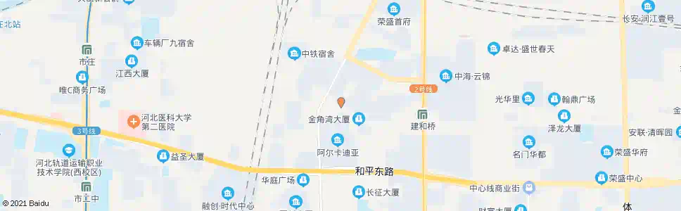 石家庄光华路西口_公交站地图_石家庄公交_妙搜公交查询2025