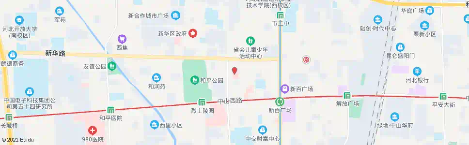 石家庄市二院分院_公交站地图_石家庄公交_妙搜公交查询2025