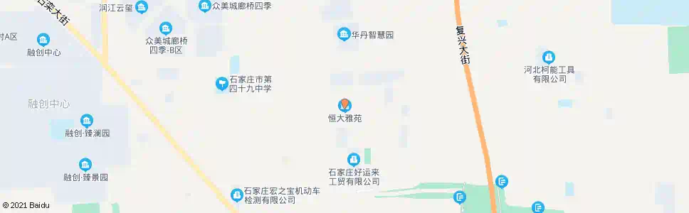 石家庄恒大雅苑_公交站地图_石家庄公交_妙搜公交查询2025