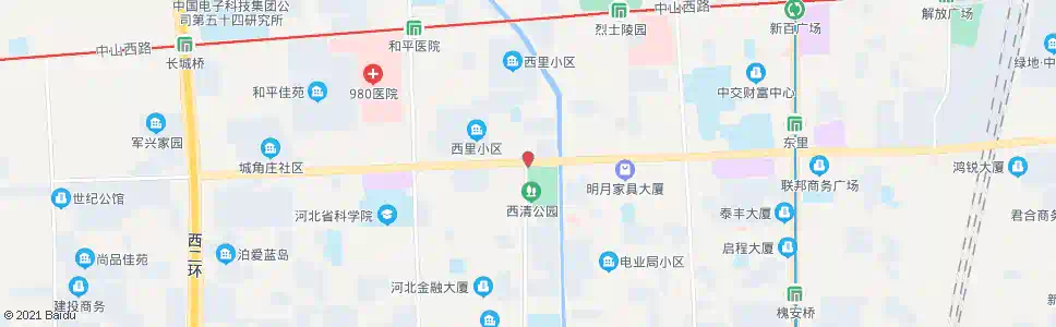 石家庄西清公园_公交站地图_石家庄公交_妙搜公交查询2025