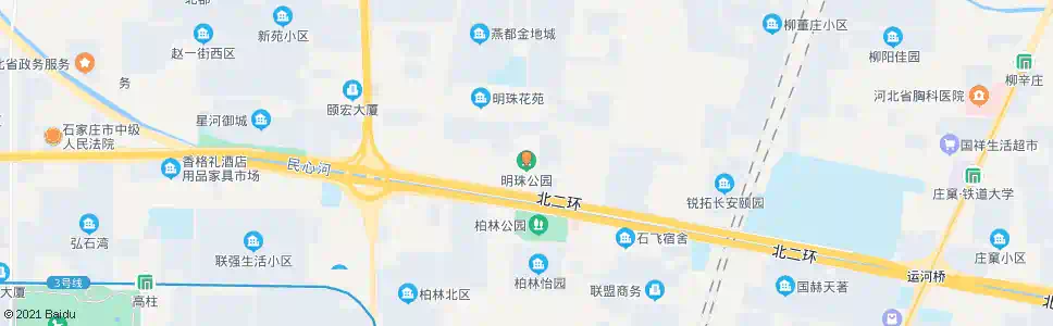 石家庄明珠公园_公交站地图_石家庄公交_妙搜公交查询2025