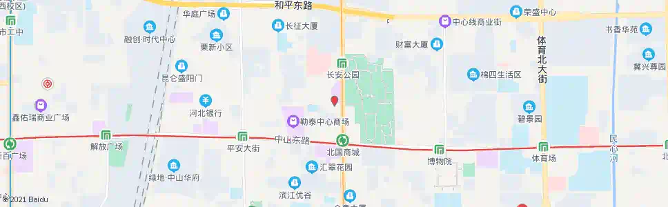 石家庄海南路东口_公交站地图_石家庄公交_妙搜公交查询2025