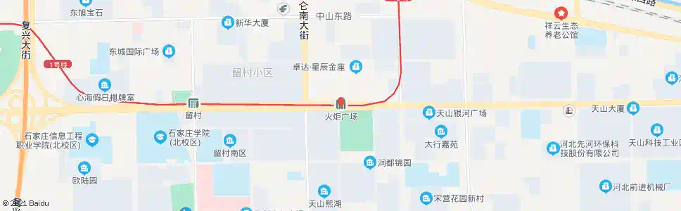 石家庄火炬广场_公交站地图_石家庄公交_妙搜公交查询2025