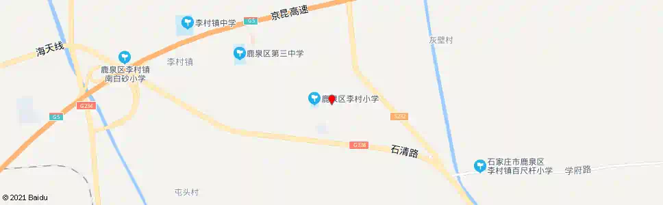 石家庄李村_公交站地图_石家庄公交_妙搜公交查询2025