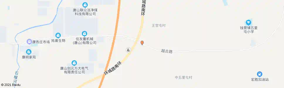 唐山王官屯_公交站地图_唐山公交_妙搜公交查询2025