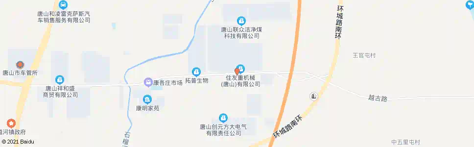 唐山现代装备工业区东_公交站地图_唐山公交_妙搜公交查询2025