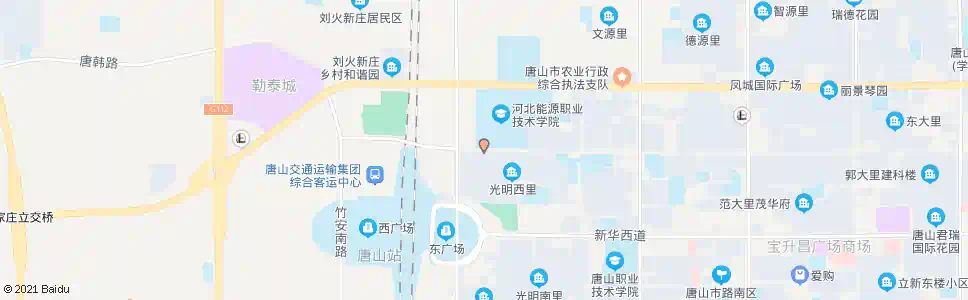 唐山能源学院南门_公交站地图_唐山公交_妙搜公交查询2025