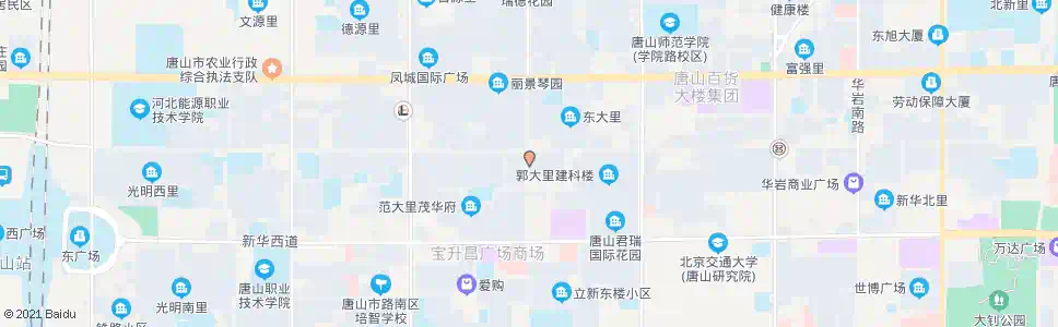 唐山朝阳道大里路口_公交站地图_唐山公交_妙搜公交查询2025
