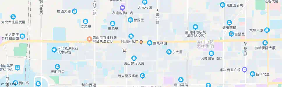唐山中信北新道支行_公交站地图_唐山公交_妙搜公交查询2025